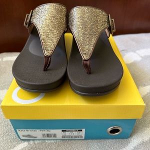 AETREX Kate Bronze Sandals FW102 Size 38 NWT